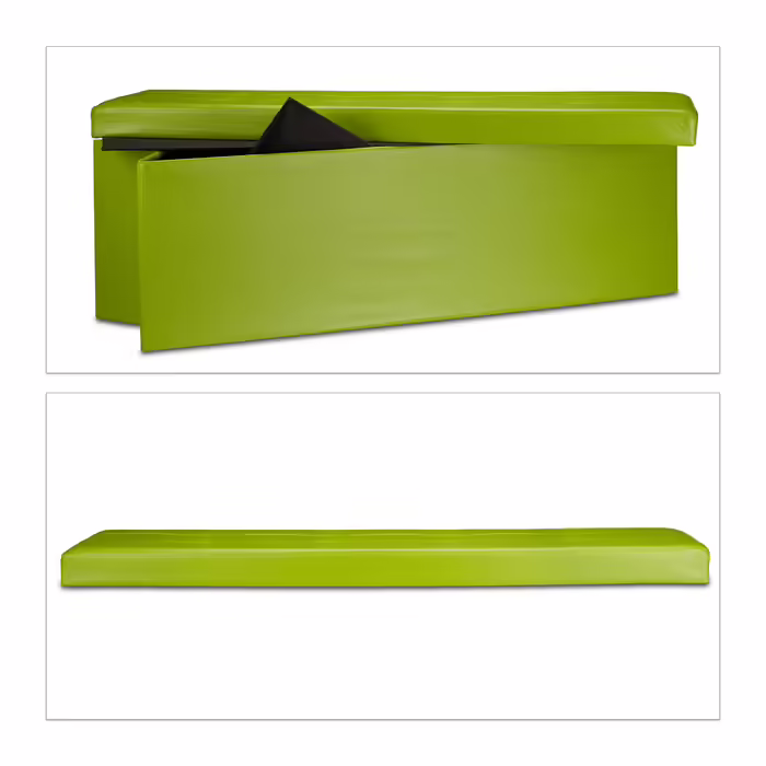 Relaxdays Foldable Bench Made of Faux Leather