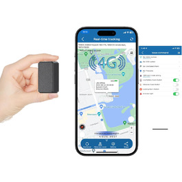 GPS-трекер TKMARS TK901 4G для авто, без абонплати, магнітний, водонепроникний, 5000 мАг, 90 днів автономної роботи, точне оновлення позиції кожні 5 секунд, безкоштовний додаток