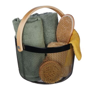 Relaxdays Round Wire Basket with Handles