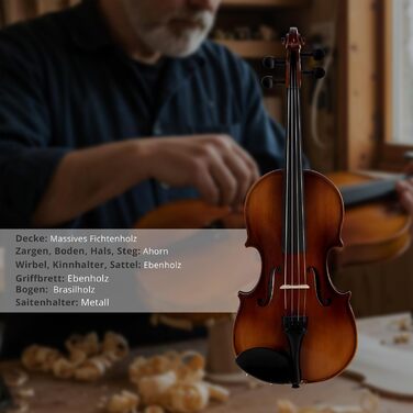 Скрипка класична Cantabile Student 1/2 (комплект з футляром, смичком та канифоллю)