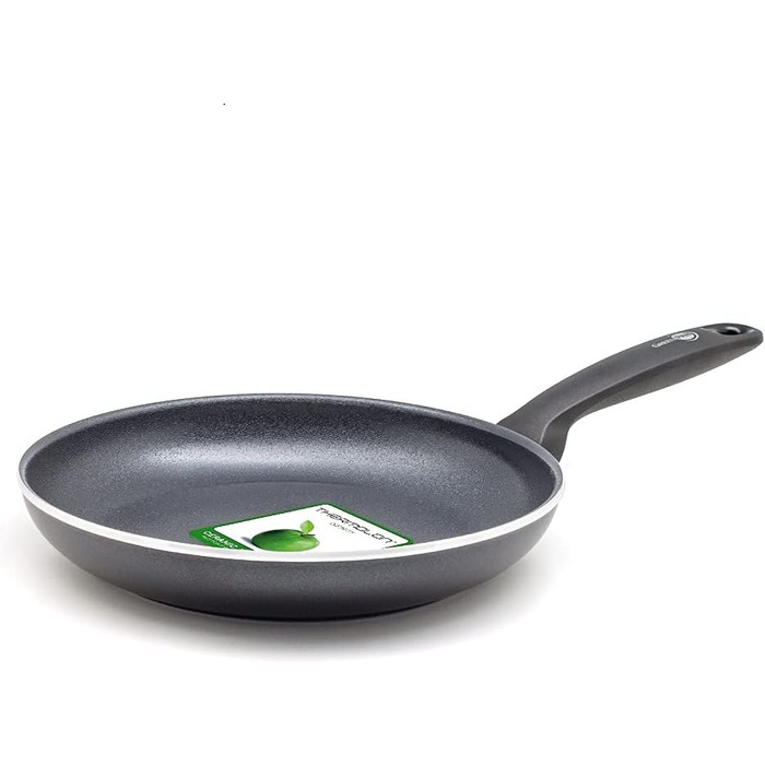 Керамічна антипригарна гриль-плита GreenPan Andorra 28 см, PFAS-free, для індукції та духовки, чорна