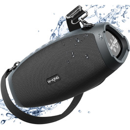 W-KING Bluetooth колонка 120W: Водонепроникна портативна колонка для вечірок з глибоким басом, TF/AUX/EQ, до 42 годин