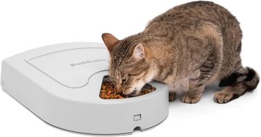 Автоматичний дозатор корму PetSafe для 5 прийомів їжі з таймером, LCD-дисплеєм, легкою очисткою, 5 мисок по 237 мл, сірий. Оригінальна упаковка для 2 прийомів