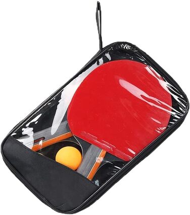 Набір для настільного тенісу Symagalbst 6-в-1: 2 ракетки, 3 м'ячі, чохол. Ідеально для початківців та професіоналів