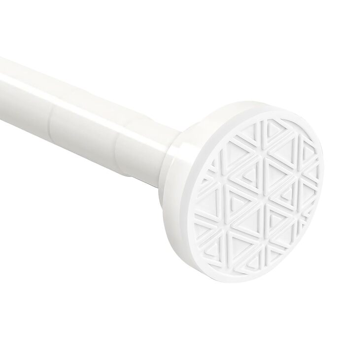 Телескопічна штанга для душу Siler, без свердління, з нержавіючої сталі, висувна, регульована, для душу та ванни (60-290 см, білий)