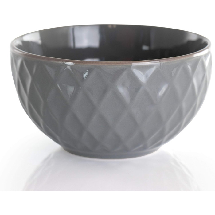 Набір посуду Elama Tahiti з каменю, 16 предметів, сірий та перламутровий