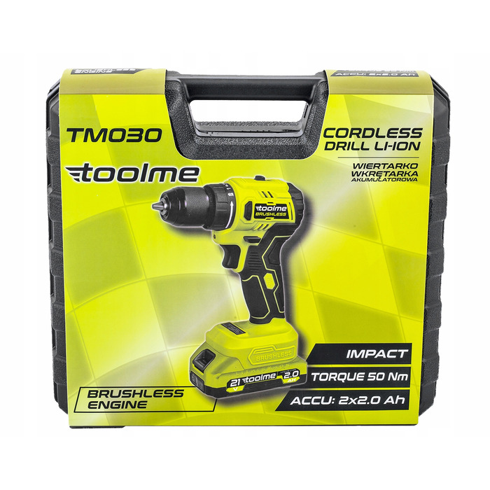 Акумуляторний шуруповерт Toolme 20 V Q9RFFX-A7SN6QTO1K