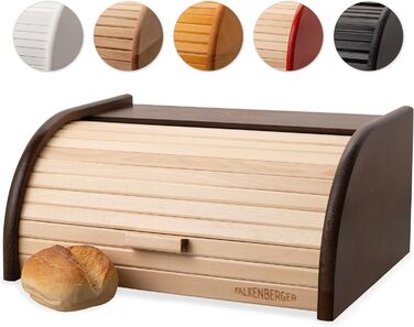Brotbox FALKENBERGER з бука, 38x28x18 см, XL, традиційна, ручної роботи (колір: коричневий)