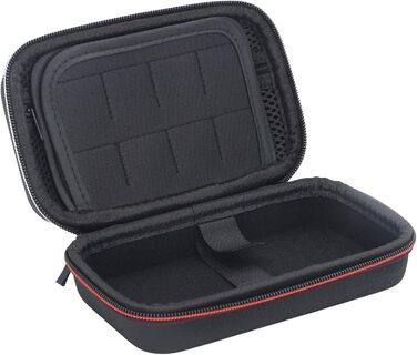 Carry Case for 3DS 2DS XL, Hard Shell Carry Case for 2DS XL, Portable Nylon Game Console, Hard Protective Case, Travel Bag with Game Cartridge Slots, Black