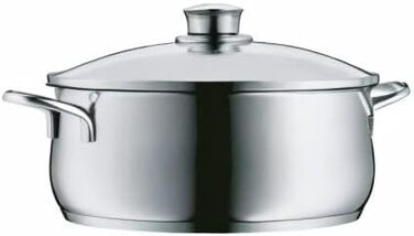 Набір каструль WMF Diadem Plus 5 предметів для індукції з кришками, нержавіюча сталь, полірована, без покриття, зі сотейником