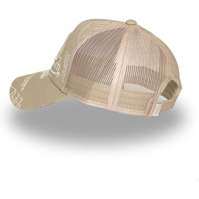 Кепка Von Dutch Trucker Snapback унісекс, бежево-біла