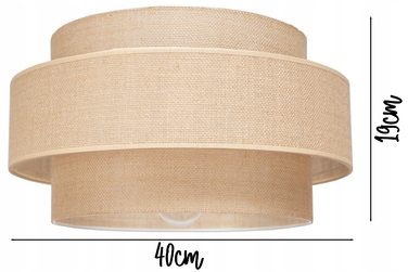 Підлогова лампа Glimex NOWOCZESNA E27 60 Вт, бежева