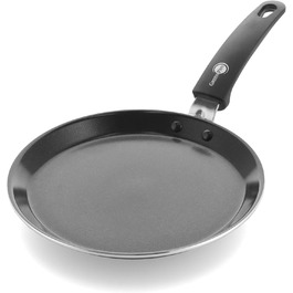 Млинцева пательня GreenPan Essentials 24 см, керамічна антипригарна, без PFAS, для індукції, духовки до 160°C, чорна, можна мити в посудомийній машині