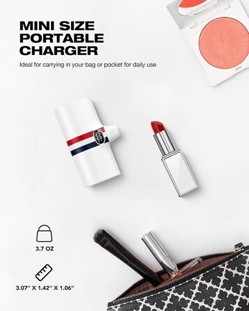 Power Bank VIYISI 5000mAh 20W з бездротовою зарядкою та LED-дисплеєм, сумісний з iPhone 14/12/11/X/8 та ін. (Білий)
