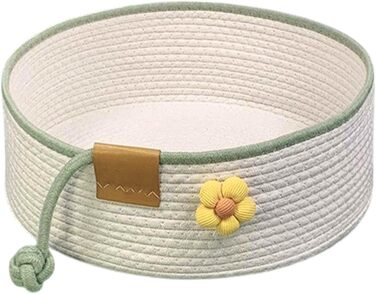 Тканинне ліжко для котів, 40 см, розкладний кошик-гніздо, дихаюче ліжко для домашніх тварин, стійке до подряпин, універсальне ліжечко для кошенят (L, Бежевий)