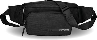Чорна поясна сумка Travelite Kick Off: 30 см, 5 л, для подорожей та спорту