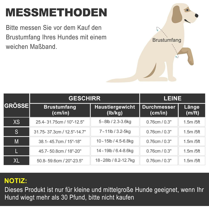 Нашийник та поводок для собак Haapaw, без натягу, регульований, світловідбиваючий, Step-in, для цуценят, з м'якою підкладкою, для дуже маленьких/маленьких/середніх собак, блакитний (чорний, XL (обхват грудей 50.8-59.6 см, вага 8.2-12.7 кг))