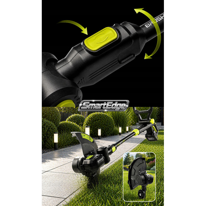 Акумуляторний тример для трави Toolme TM371 (21В) з безщітковим двигуном