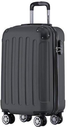 Чемодан ручної поклажі TRVLMORE 54x36x20 см - валіза на колесах, чорний