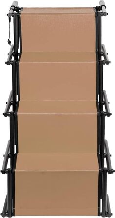 Зручна рампа для собак у машину, підходить для великих та маленьких собак. Складана рамка для авто, витримує вагу 90 кг (139*45*76 см - чорний/коричневий)