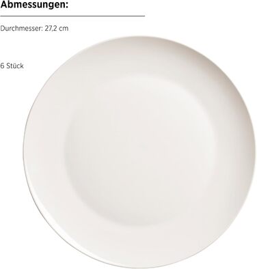 MÄSER Belmira: 12-Piece Porzellan Tableware Set for 6 - Elegant White Dinnerware
