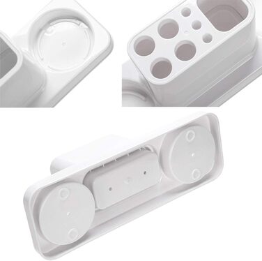 Plastic toothbrush holder, bathroom toothbrush holder, with 2 cups