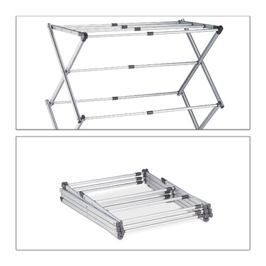 Relaxdays Clothes Rack, Folding & Extendable
