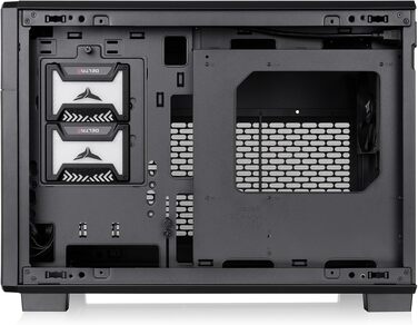 Корпус для ПК Thermaltake TR200 Micro Chassis, Micro-ATX/Mini-ITX, підтримка СРО 360мм, 7 вентиляторів 120мм, USB-C, чорний