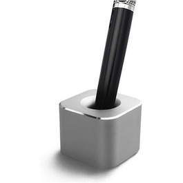 TopHomer Mini Pen Holder for Desk, Aluminum Alloy, Pen Stand, Single Pen Holder, Desktop, Creative Decoration, Desktop Organizer for Office, School, Home, Toothbrush Holder, 4 Pack (1 Silver)