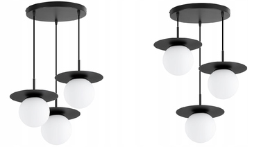 Підвісна люстра Elko-Lighting Nox — 3 точки освітлення, цоколь E27