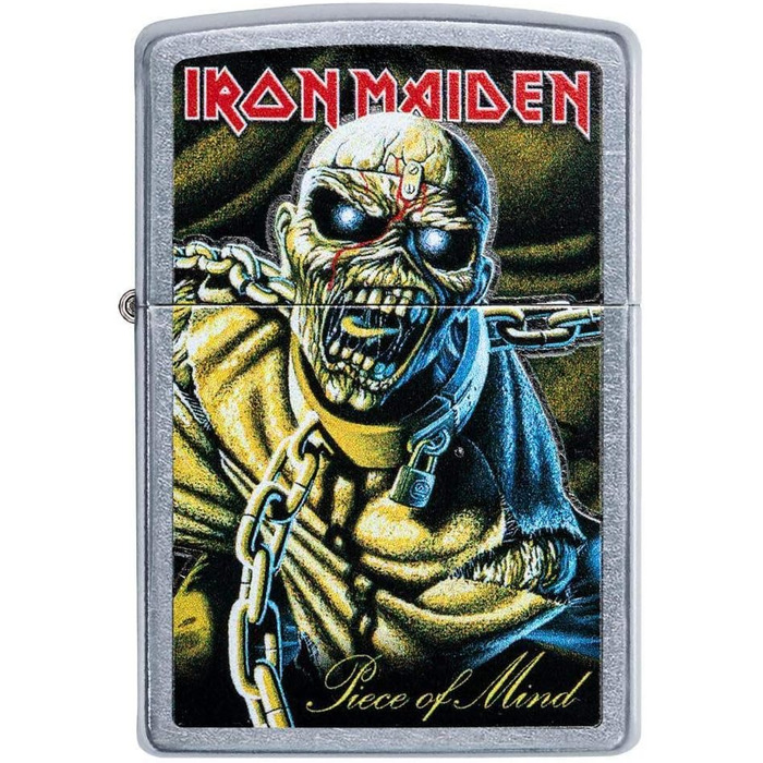 Запальничка Zippo Iron Maiden унісекс, хромована, штормова