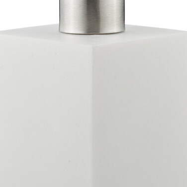 Relaxdays Stainless Steel Soap Dispenser with Pump, Square