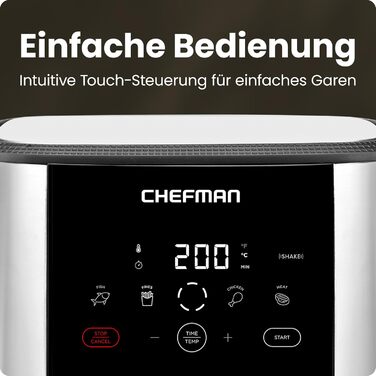 Chefman TurboFry Air Fryer - 4.75L Family Size with Digital Controls