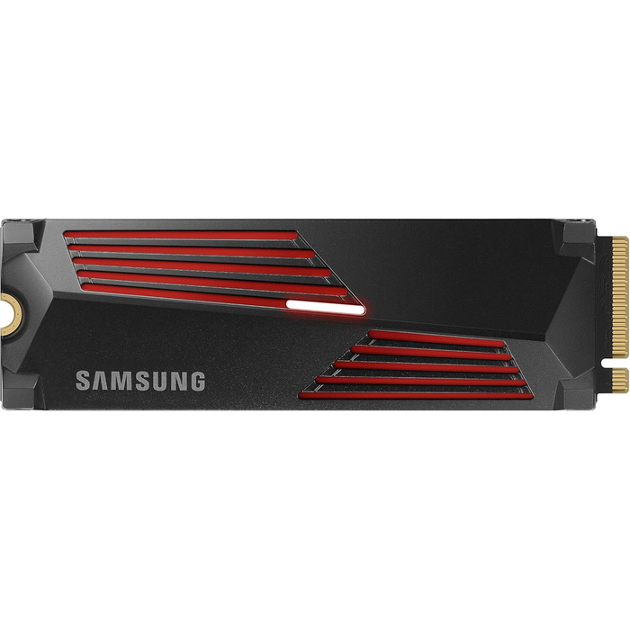 SSD Samsung 990 Pro з радіатором 4TB PCIe Gen4 NVMe 2.0 M.2 - внутрішній накопичувач для ігор, сумісний з Playstation 5