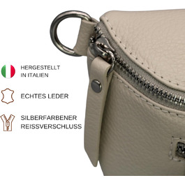 Жіноча сумка Brise Art Lucia з екошкіри, італійського виробництва. Сумка-бананка, кросбоді з регульованим ремінцем, 3 відділення. Чорний/Бежевий колір