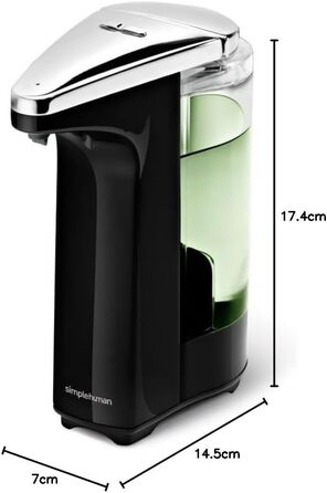 Simplehuman Sensor Soap Dispenser - Automatic Touchless Soap Dispenser, White - 237ml Capacity