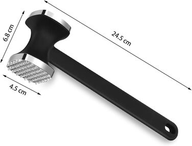 Ніж для відбивання м'яса Fleischklopfer з нержавіючої сталі, подвійний, для стейків, курки, свинини, миється в посудомийній машині