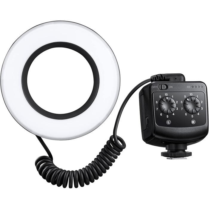 GODOX RING72: LED кільцеве світло для макрозйомки та портретів, 5600K, гнучке, 360°