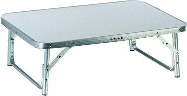 Складний стіл Camp Active алюмінієвий 75x55x60 см сріблястий з регульованими ніжками