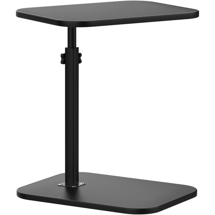 Стіл для ноутбука в ліжко, комп'ютерний стіл Lapdesk, складний Betttisch, регульований кут 360°, портативний, для книг (40 x 30 x 80 см, C-подібний, чорний)