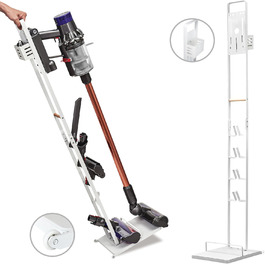 Тримач для пилососа Dyson V15, V12, V11, V10, V8, V7, V6 - білий. Підставка для акумуляторного пилососа та аксесуарів Brian & Dany