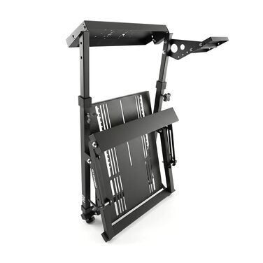 Ігровий стійка для керма GT Omega PRO Wheel Stand з посиленою педальною платформою, тримачем КПП та фіксатором крісла, складана