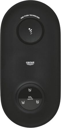 GROHE Blue Fizz Набір для газованої води (3 рівні газування, без CO2 балона, 1x 0,85л пляшка + засіб для чищення), чорний, 31943K00