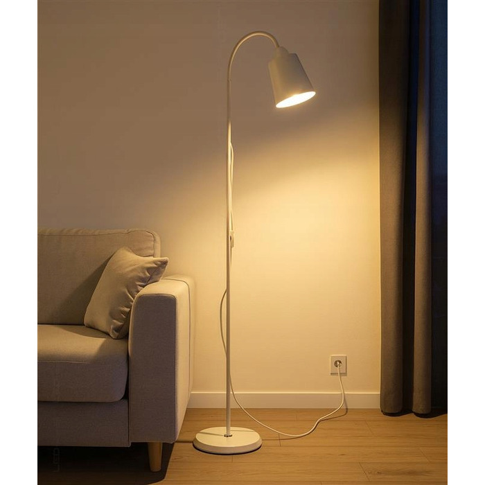 Підлогова LED-лампа Technics, біла, регульована, 170 см, цоколь E27