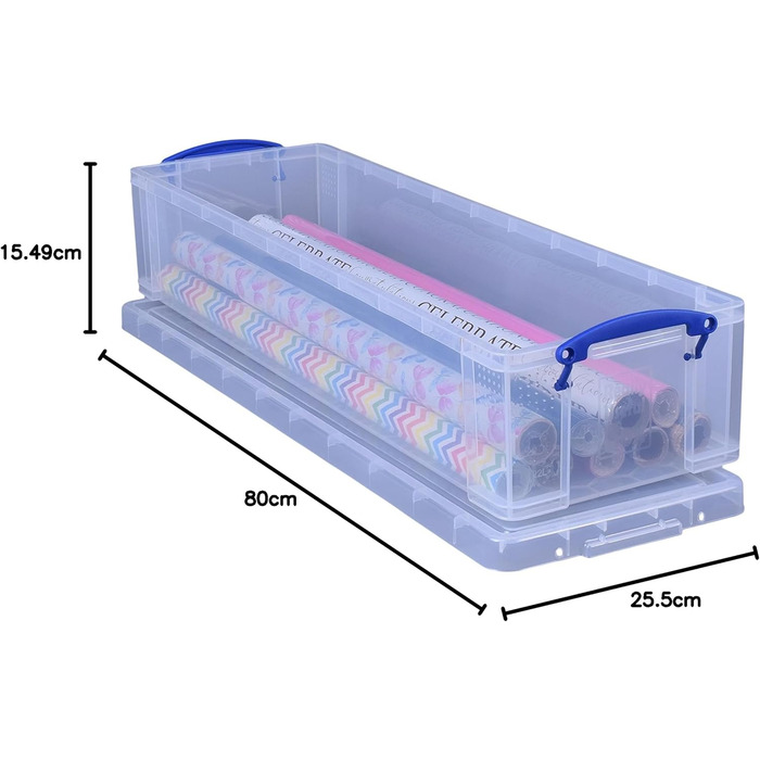 Really Use Box 22CCB Storage Box 22 Liter, transparent