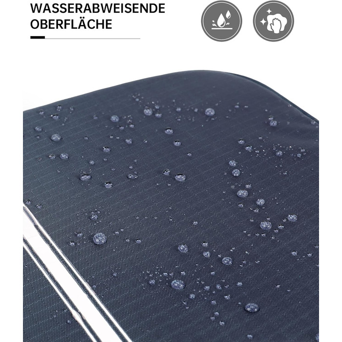 Сумка для туалетних аксесуарів на гачок, велика дорожня сумка-органайзер для жінок та чоловіків, 4-в-1 водонепроникна, армійний зелений (темно-синій)
