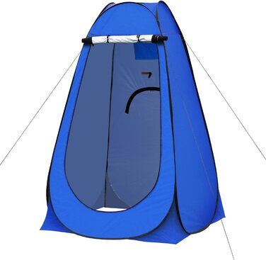 Намет для туалету та душу TUKAILAI для кемпінгу, Pop-Up, 120x120x190 см, блакитний