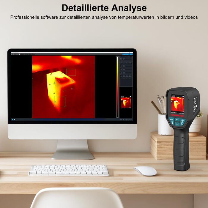 Тепловізор HANMATEK Ti240 для виявлення температурних аномалій та полювання: роздільна здатність 240x240, діапазон температур -68°F до +752°F, акумулятор