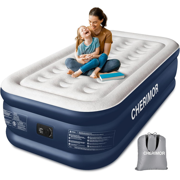 Надувний матрац самонадувний з вбудованим насосом, 203x152x46 см, 363 кг (1 особа)