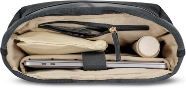 Жіночий рюкзак Expatrié Adele Rolltop: елегантний рюкзак для університету, велосипеда та роботи. Водовідштовхуючий, чорний, для ноутбука.